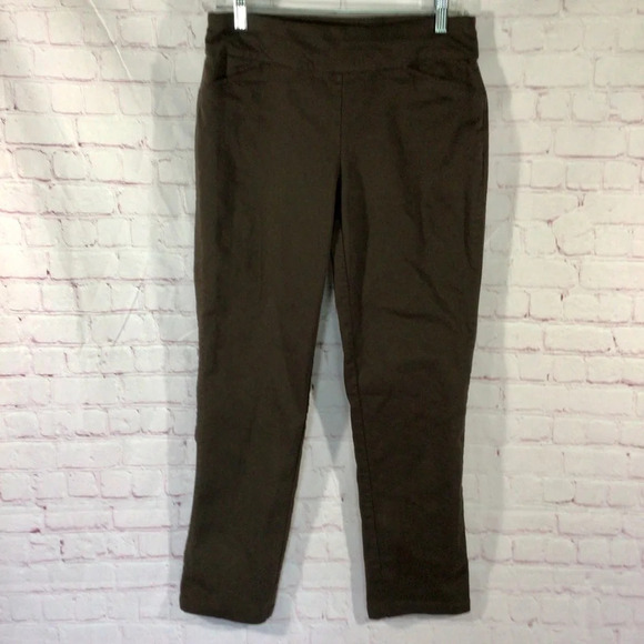 croft & barrow Pants - Croft & Barrow Chocolate Brown The Effortless Stretch Pant - Size 6